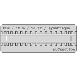 Gabarit PLM symétrique / 12 m / 14 t / Rocoline