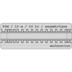 Gabarit PLM asymétrique 12 m / 14 t / Rocoline