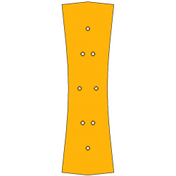 Gabarit de perçage - TJD / TJS Peco Streamline code 75