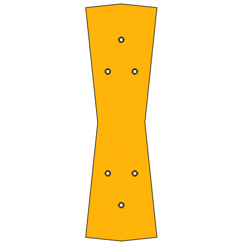 Gabarit de perçage - Croisement long Peco Streamline code 75