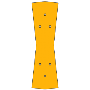 Gabarit de perçage - Croisement long Peco Streamline code 75